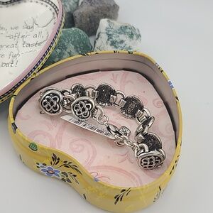 NWTS! Brighton "GWYNEVERE" Heart Links Bracelet in Tin! #BrightonGifts ❤️ Rare!